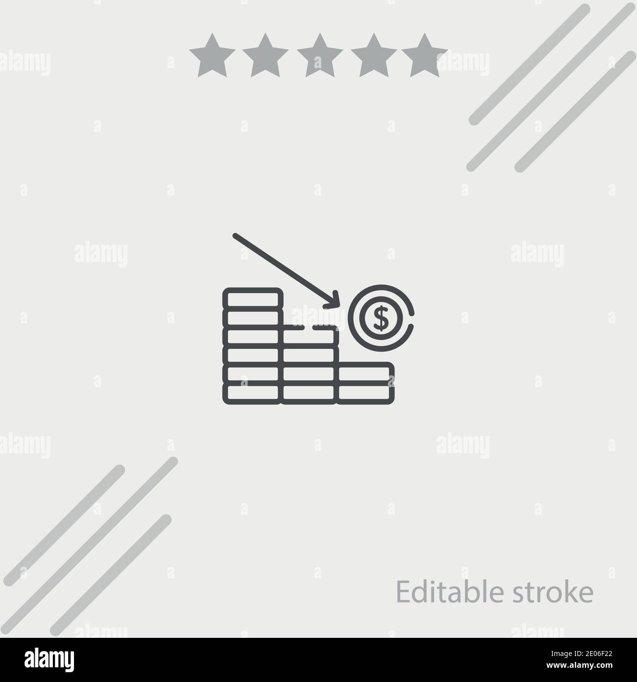 loss vector icon modern simple vector illustration Stock Vector Image ...