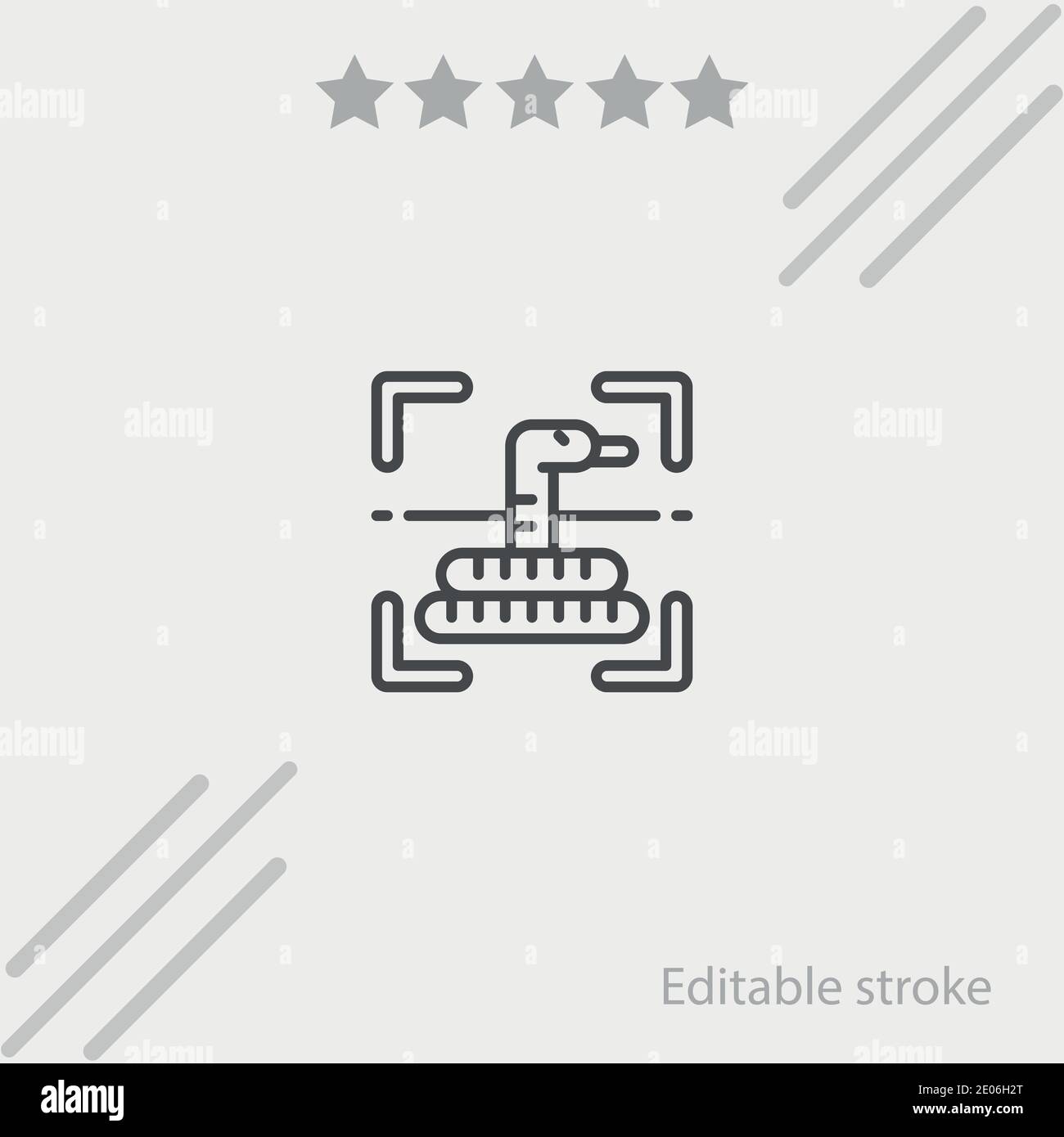 herping vector icon modern simple vector illustration Stock Vector