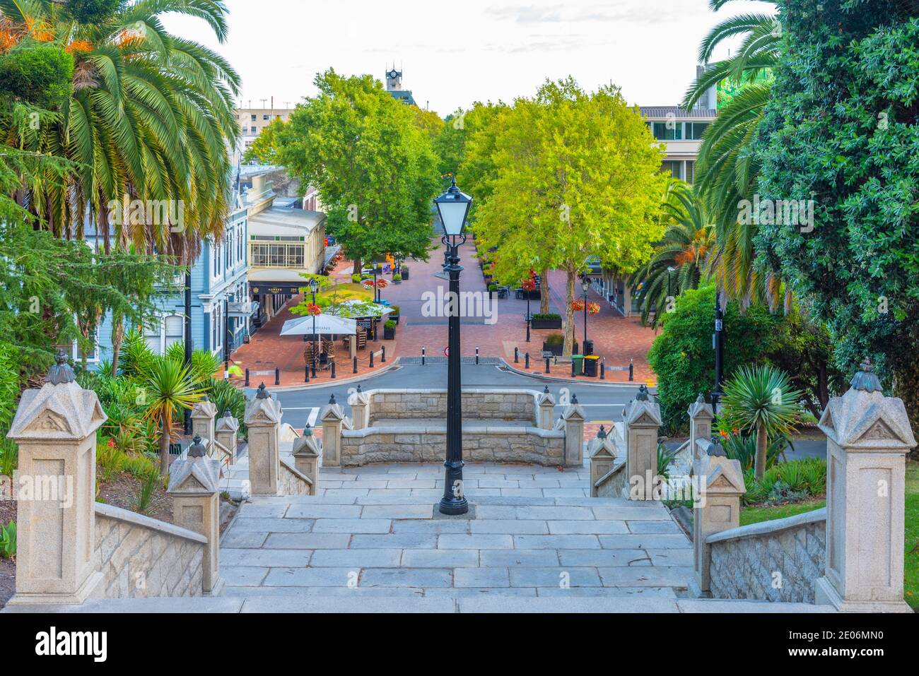 NELSON, NEW ZEALAND, FEBRUARY 5, 2020 Trafalgar street leading to a