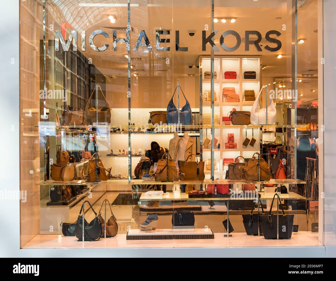MIchael Kors store in Eaton Center. The brand is an American luxury fashion  known for handbags and accessories Stock Photo - Alamy