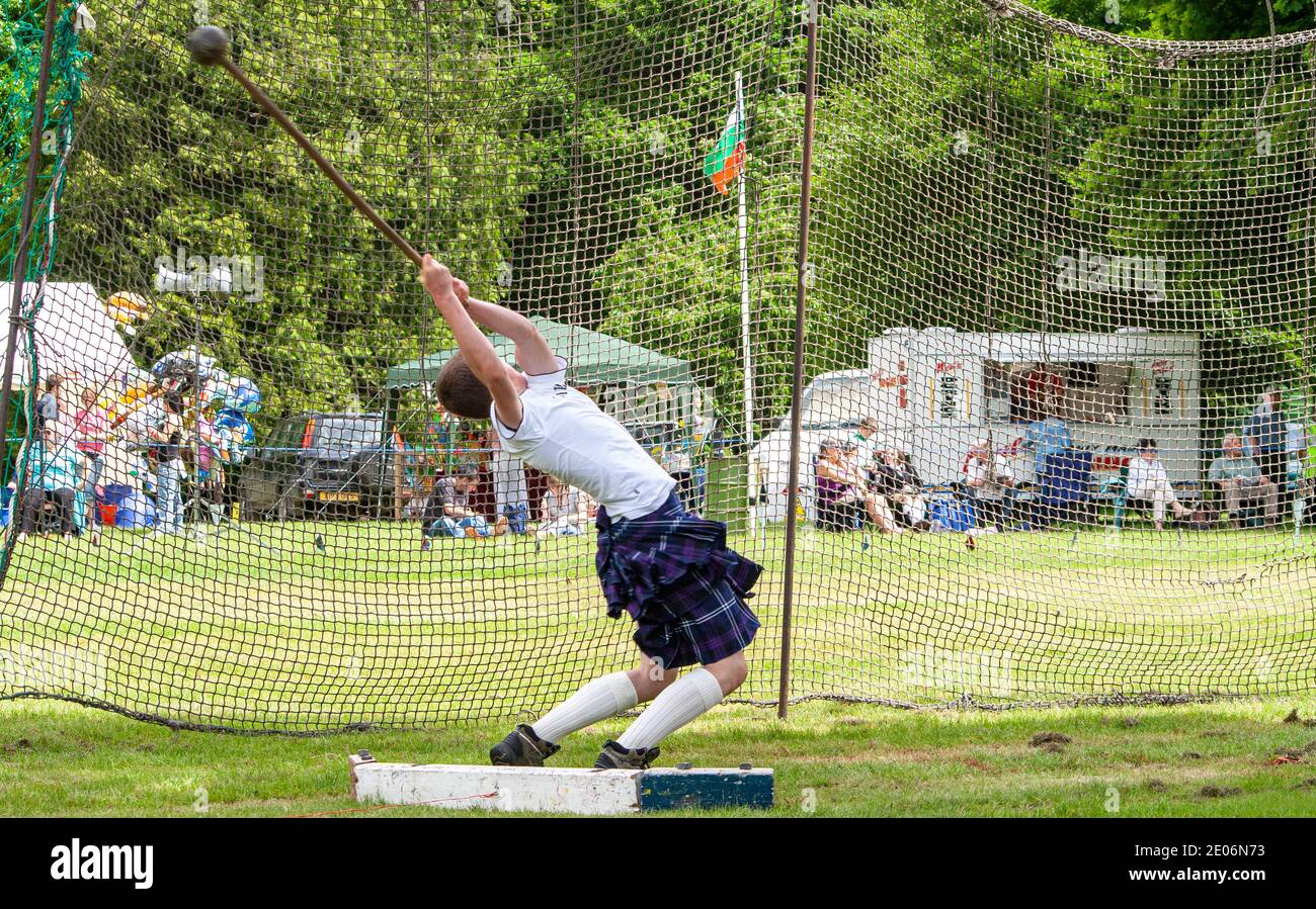 Highland games hammer hires stock photography and images Alamy