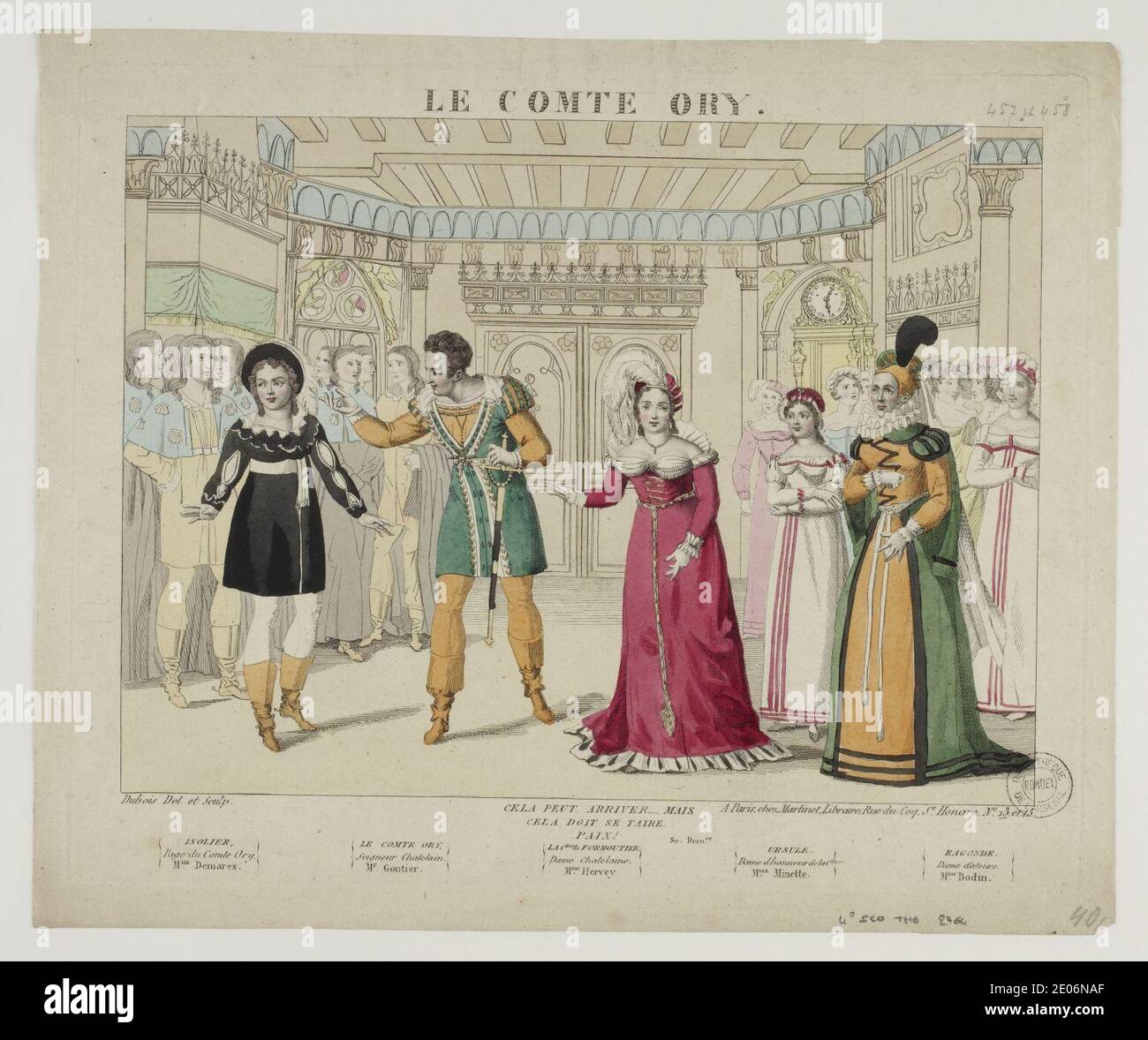 Le comte Ory - Dubois & chez Martinet - Final scene - Original. Stock Photo
