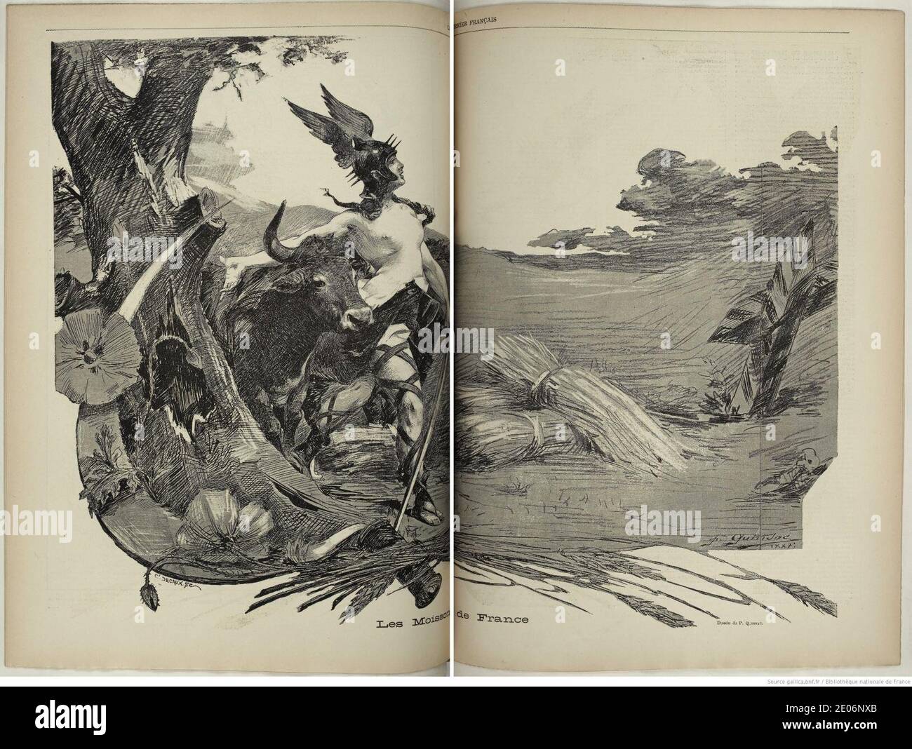 Le Courrier Français (1887088 Stock Photo Alamy