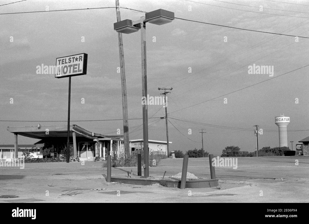 Decatur Texas, the Telstar Motel 1999 1990s USA. HOMER SYKES Stock Photo