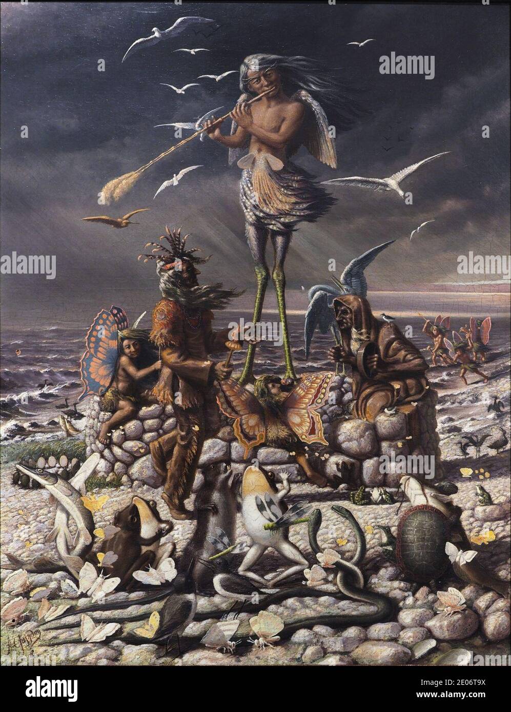 Le Génie du Lac des DeuxMontagnes Stock Photo Alamy