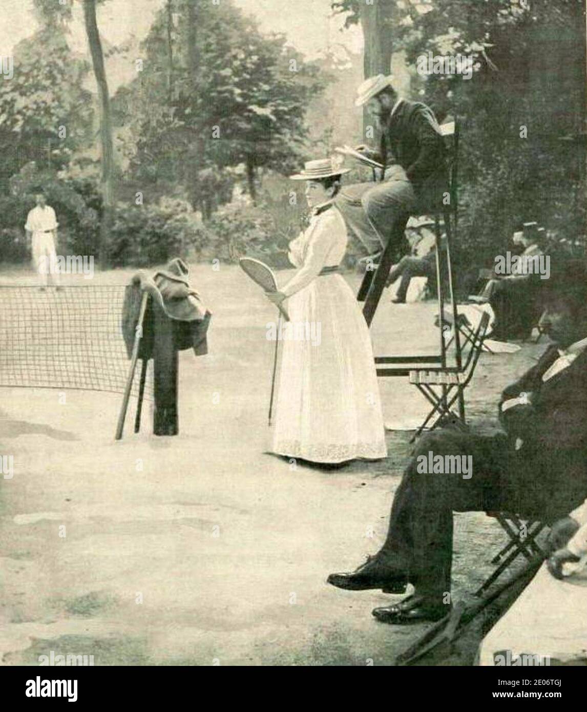 Le lawntennis aux JO de 1900, à la société des sports de l'ile de