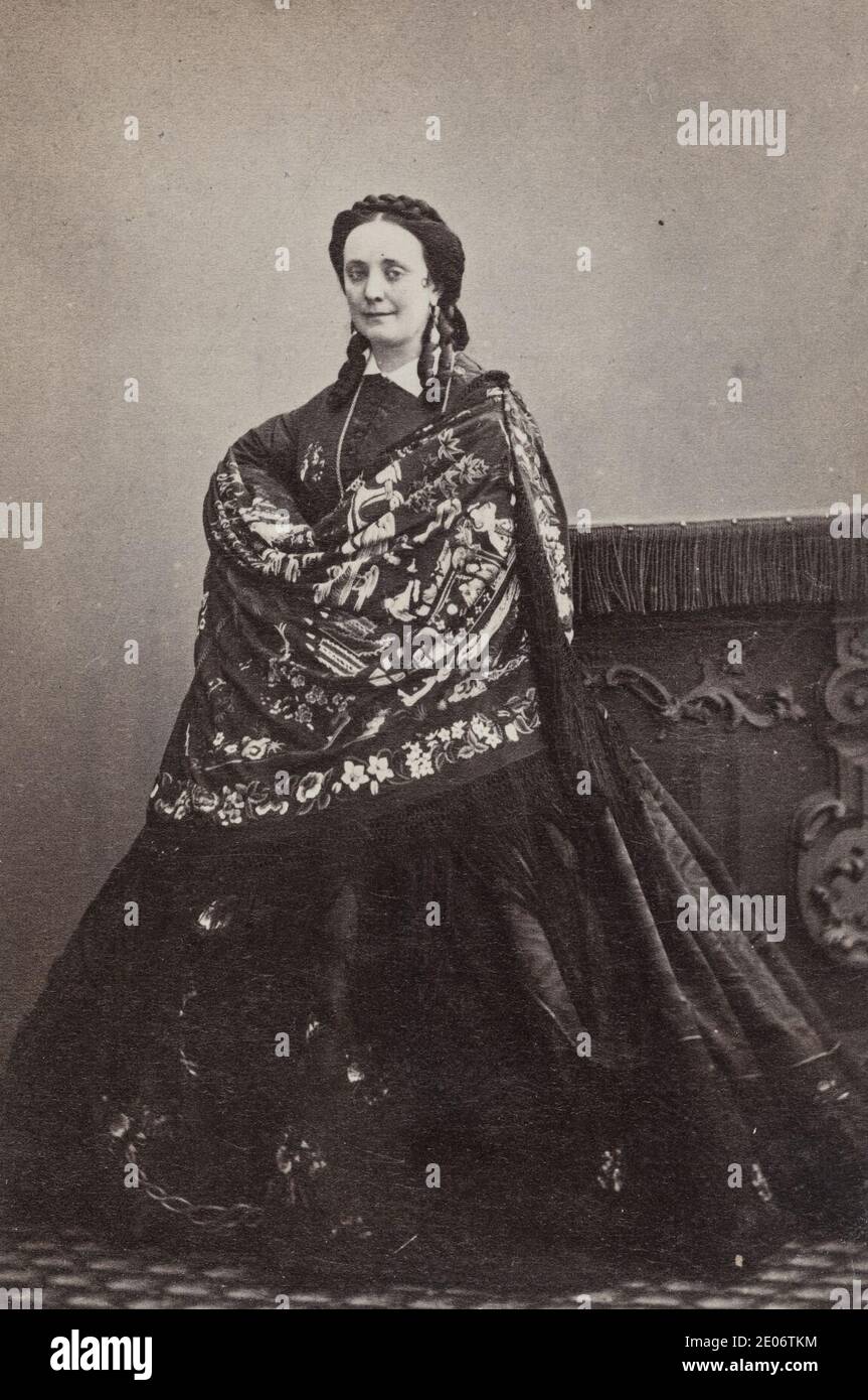 Le Lieure - Portrait de Marie-Lætitia Bonaparte-Wyse. Stock Photo