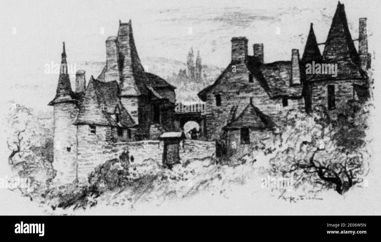 Le manoir de Pierre Landais Stock Photo Alamy