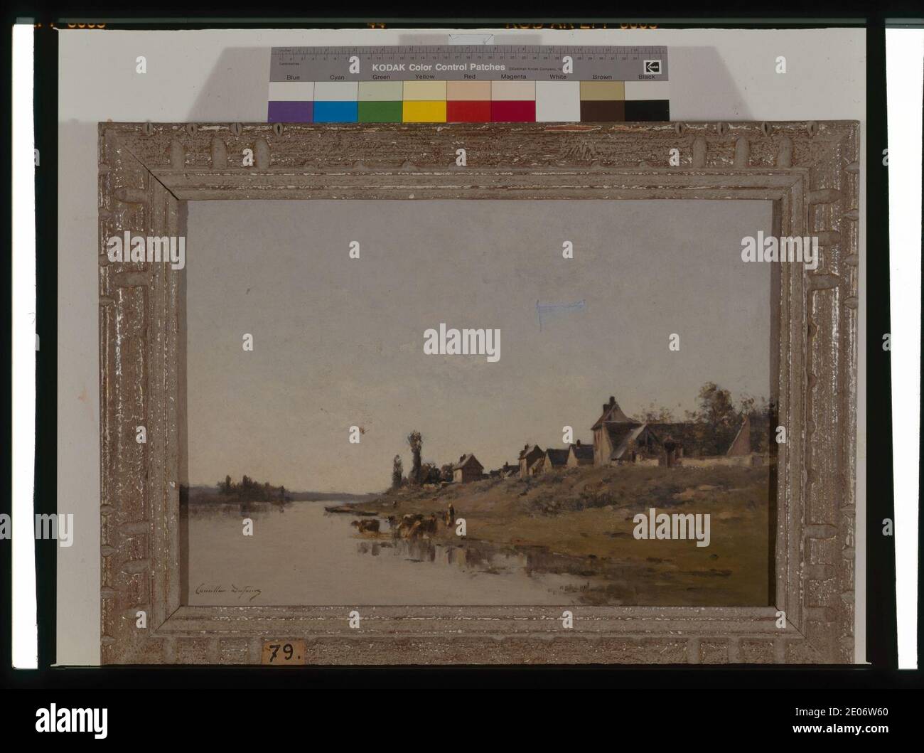 Le manoir, bords de la Seine - Camille-Emile Dufour Stock Photo - Alamy