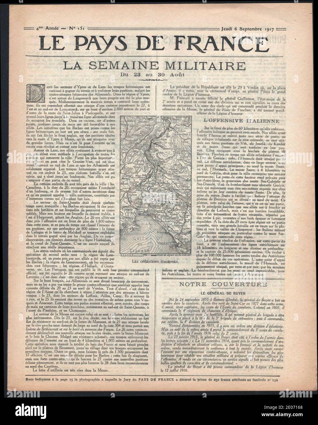 Le Pays de France, No 151, scan05, page3. Stock Photo