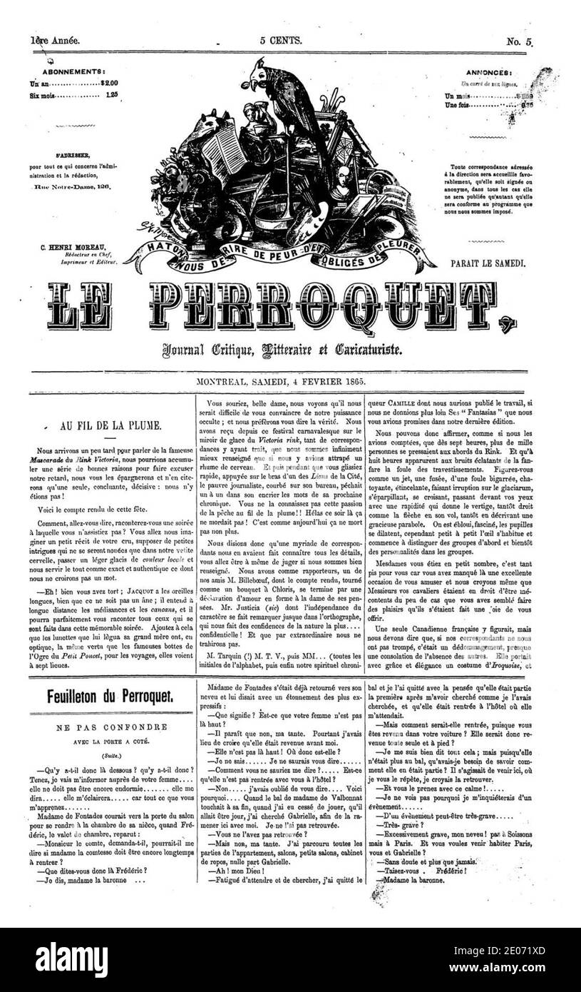 Le Perroquet-n05p1. Stock Photo