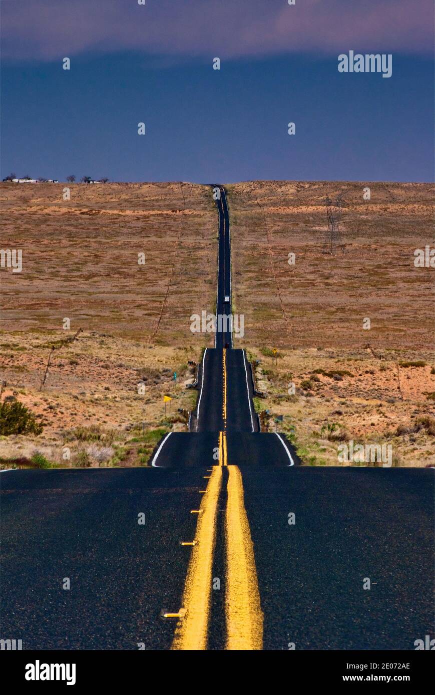 Highway 264 at Moenkopi Plateau, Hopi Indian Reservation, near Tuba