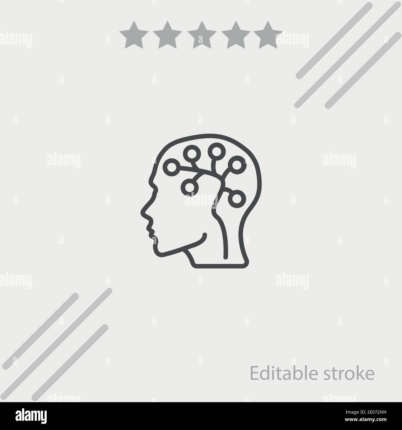 brain vector icon modern simple vector illustration Stock Vector Image ...