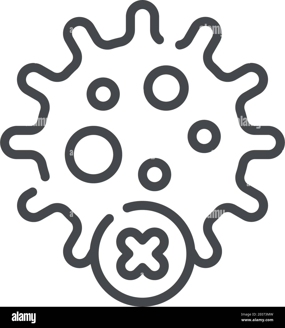 no virus vector icon modern simple vector illustration Stock Vector ...