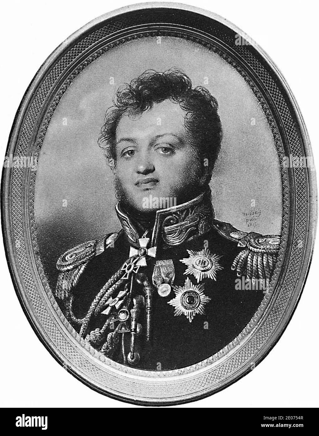 Le Prince Nicolas Grigoriewitch Repnine-Wolkonsky. Stock Photo