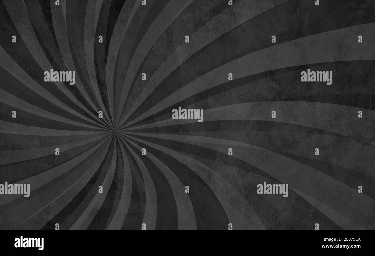 Black swirl pattern in retro background design with old grunge texture