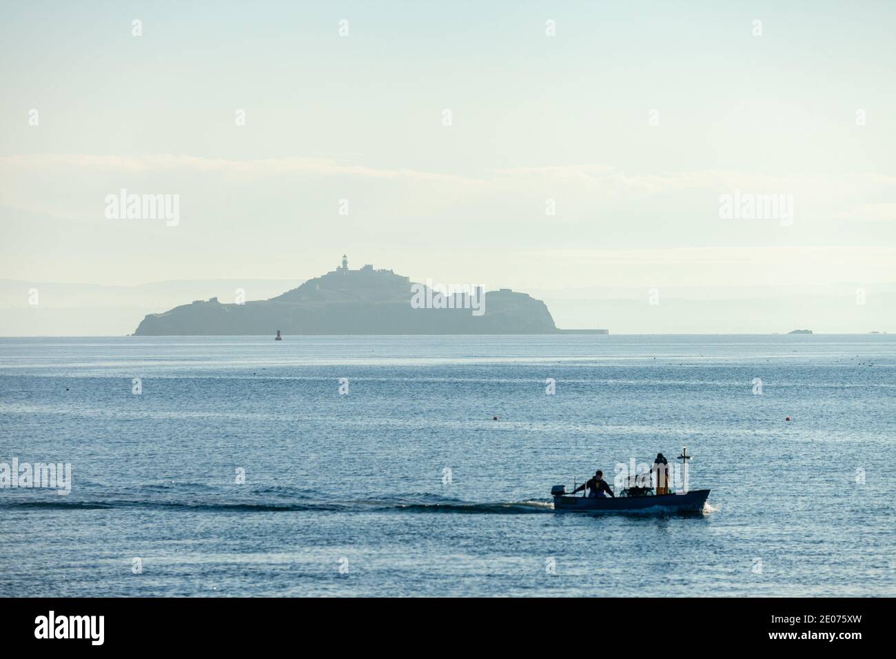 Silhouette small fishing boat hi-res stock photography and images - Alamy