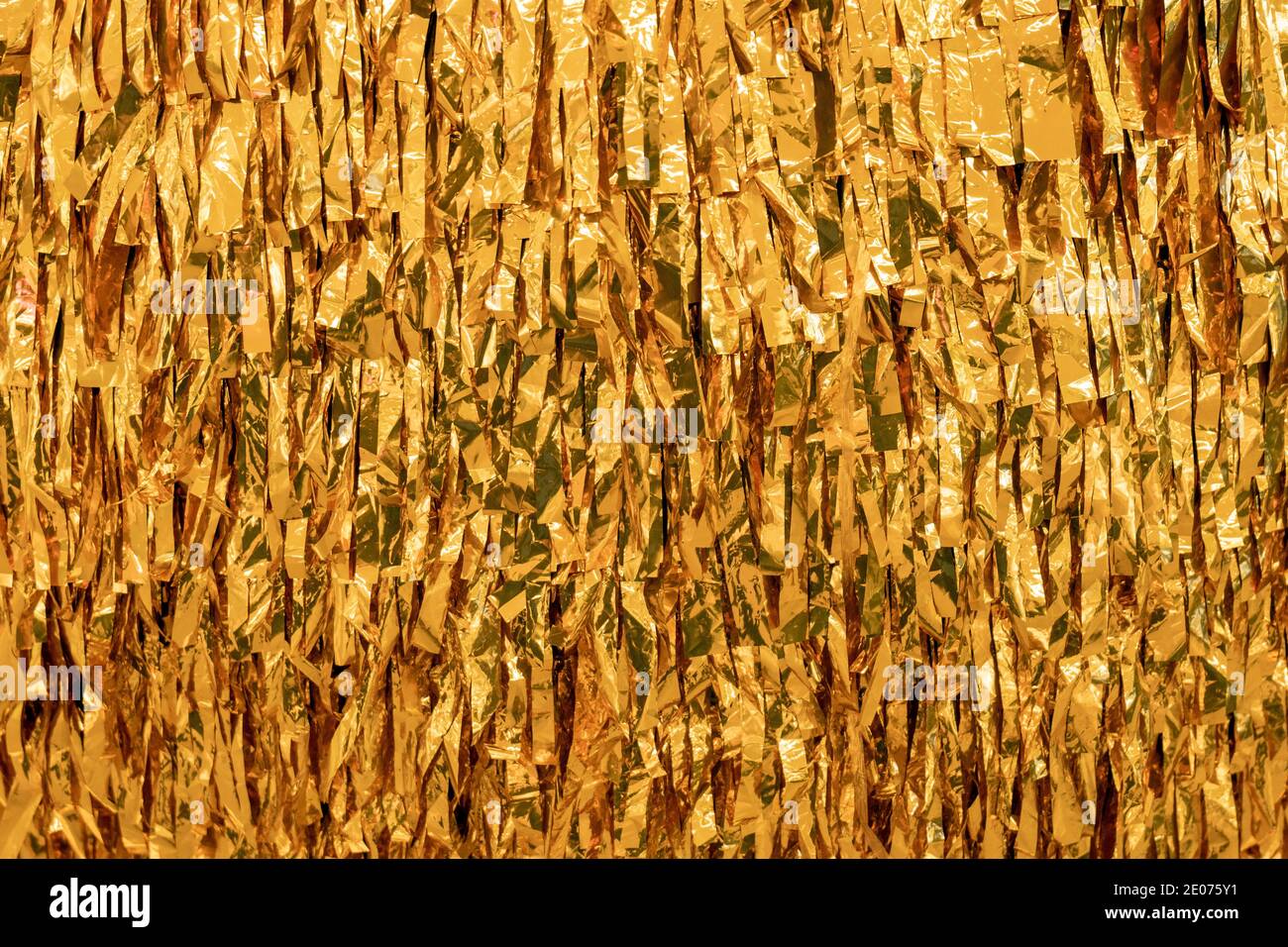 background gold sequins decoration. gold leaf Stock Photo