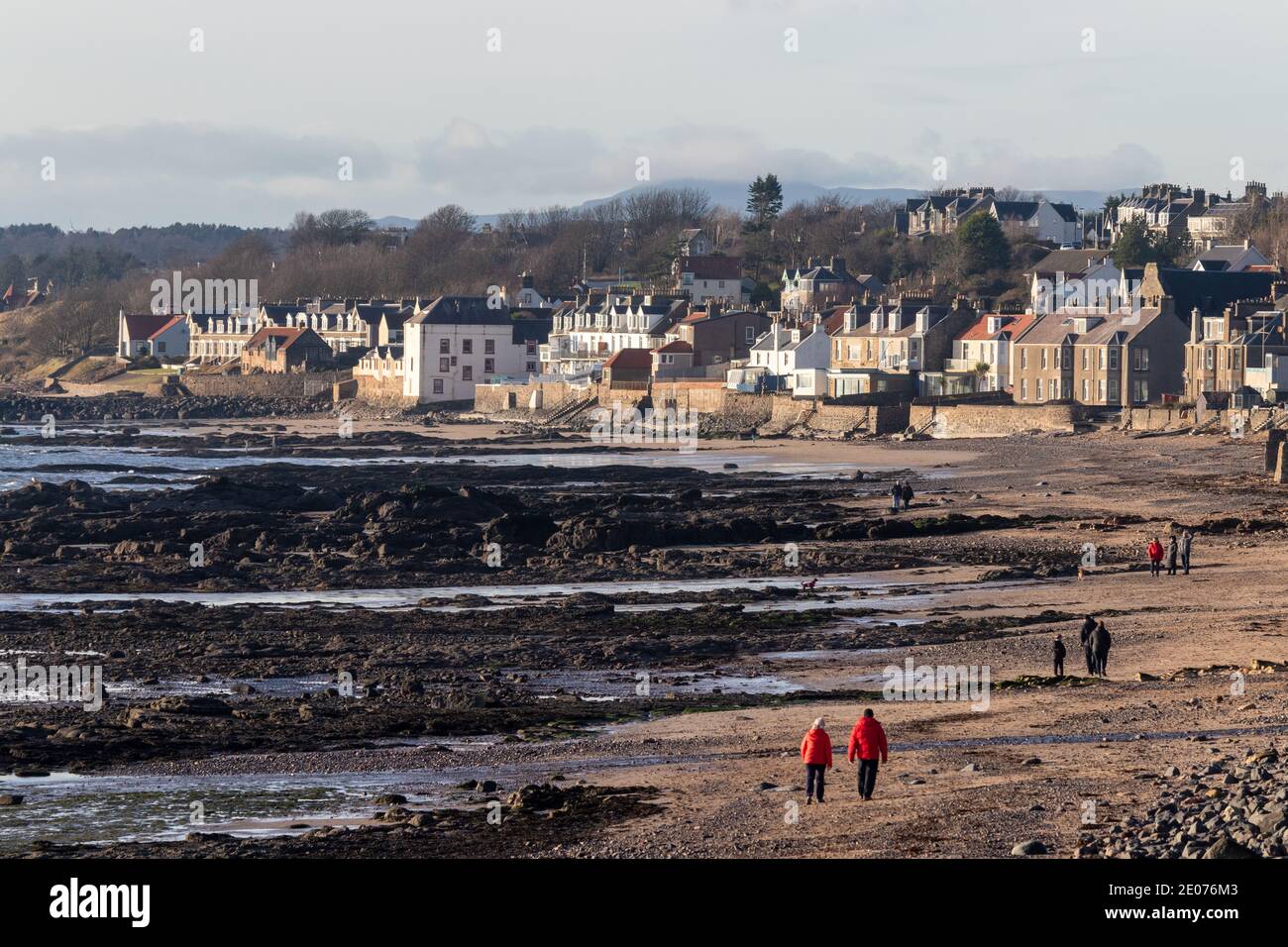 Sea front houses in Lower Largo Fife Scotland Stock Photo Alamy