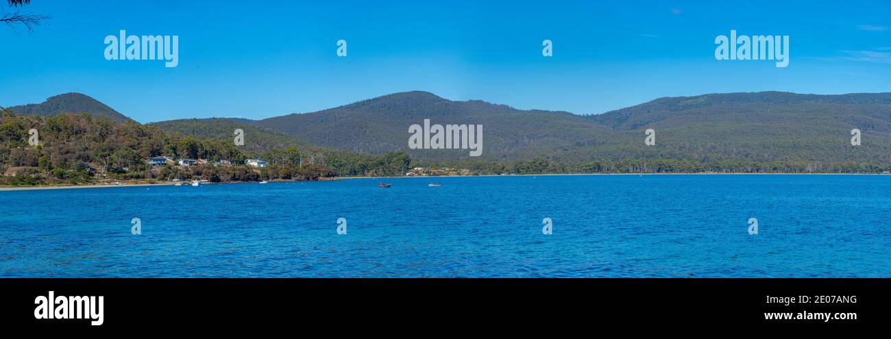 Beach at adventure bay at Bruny island in Tasmania, Australia Stock ...