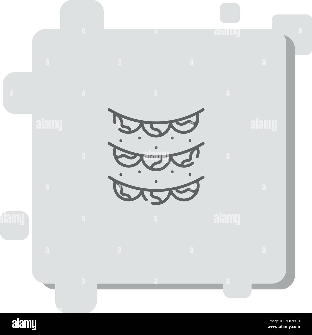 garlands vector icon modern simple vector illustration Stock Vector