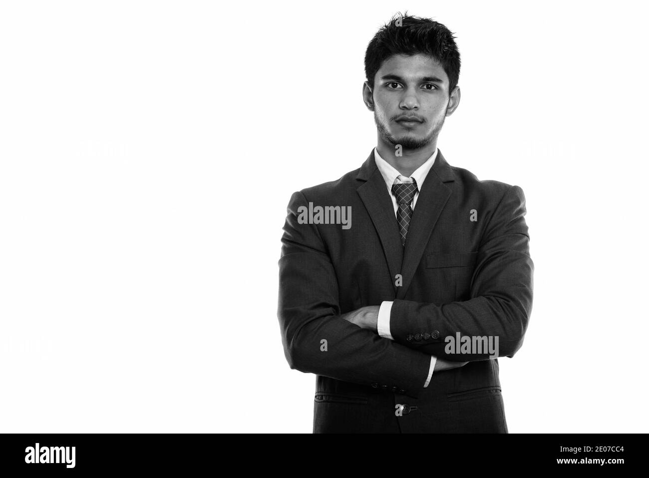 Indian businessman confident man Black and White Stock Photos & Images ...