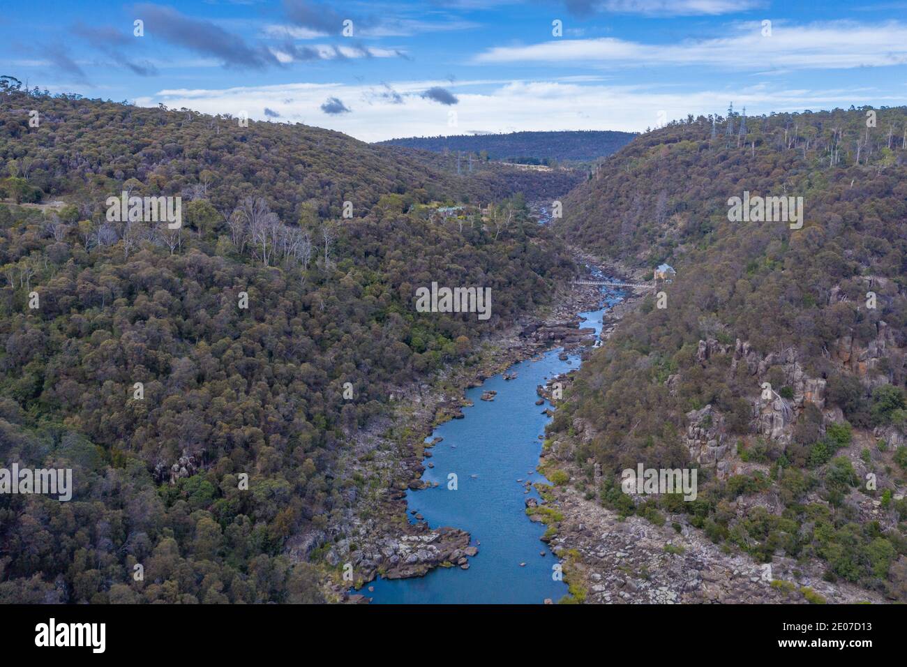 Cataract Gorge Reserve at Launceston in Tasmania, Australia Stock Photo