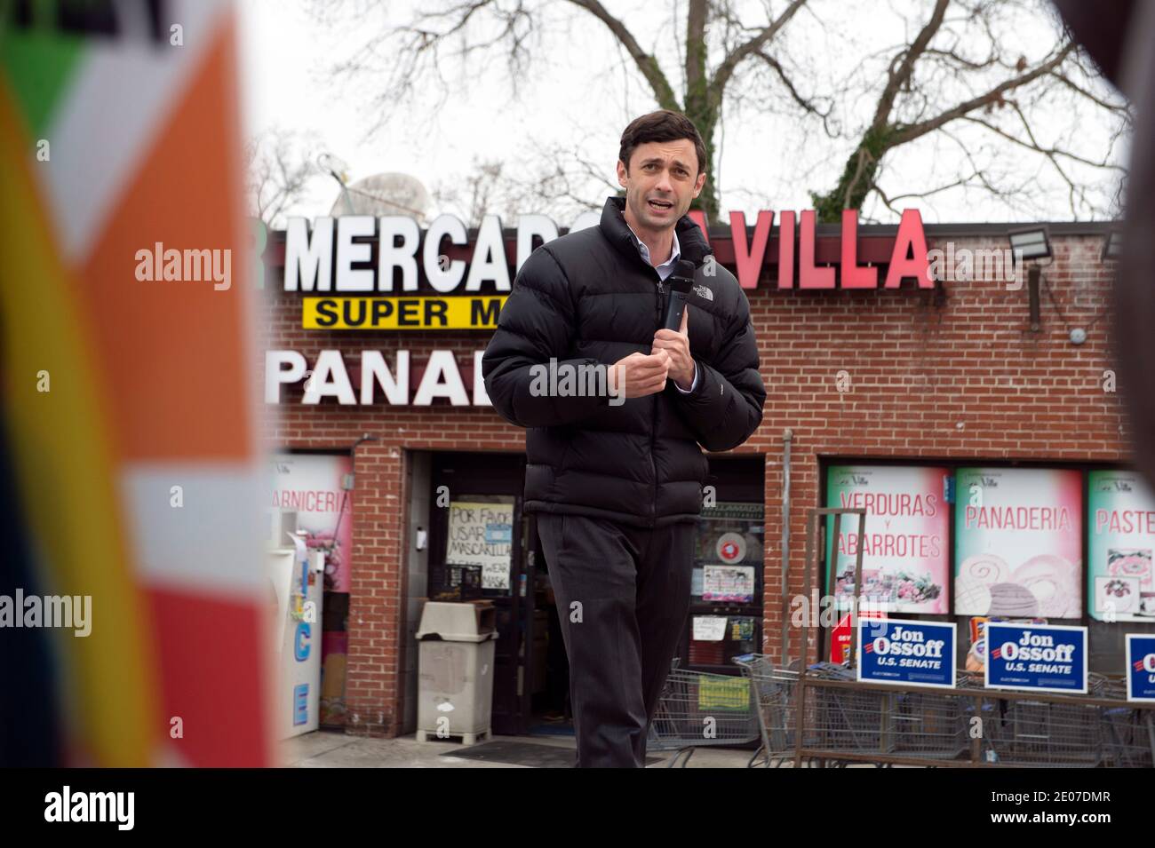 Marietta, GA, USA. 30th Dec, 2020. Democratic candidate for