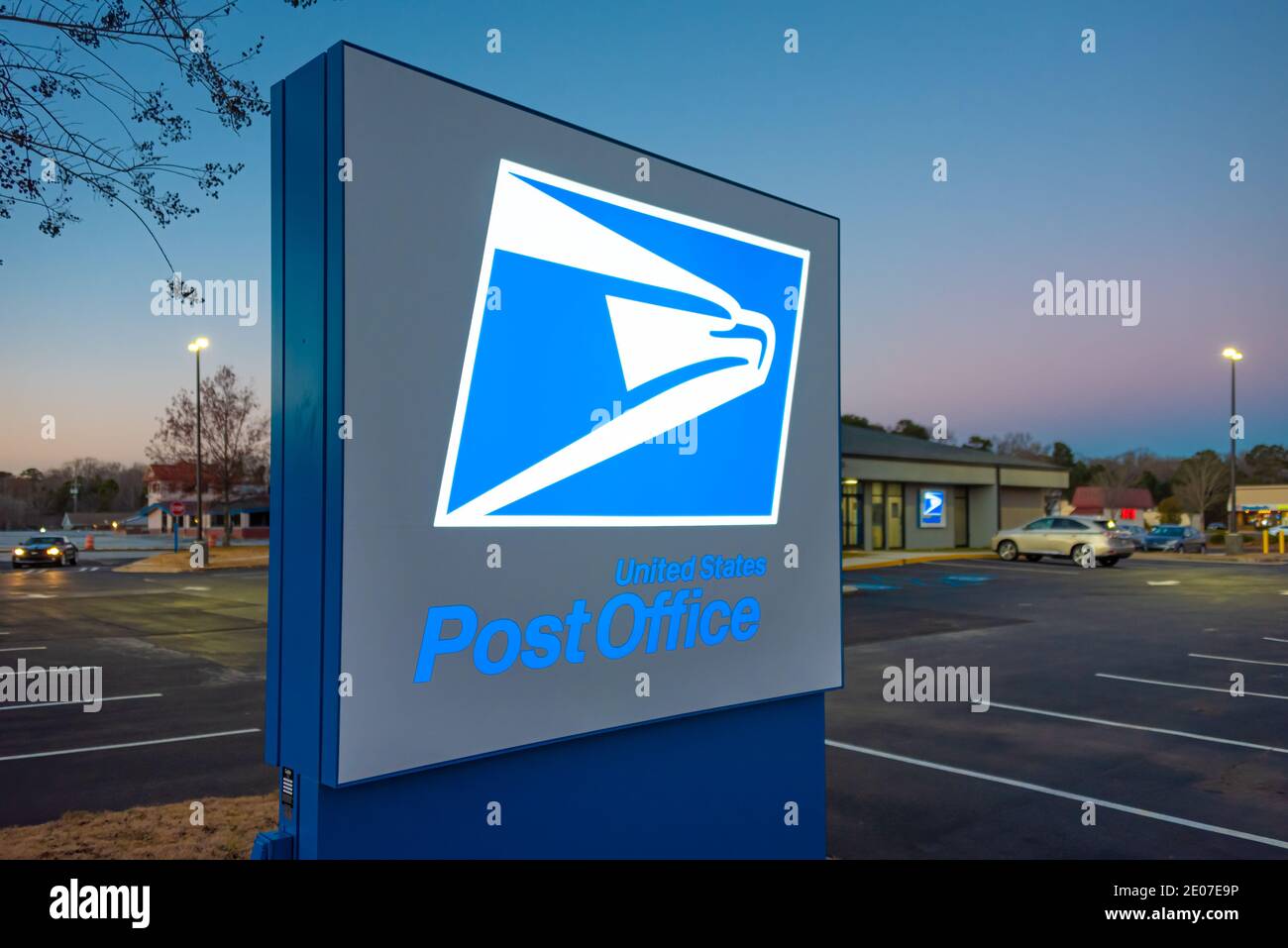 United States Post Office branch in Snellville (Metro Atlanta), Georgia. (USA) Stock Photo