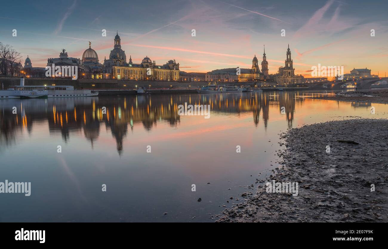 View of the city of Dresden Stock Photo