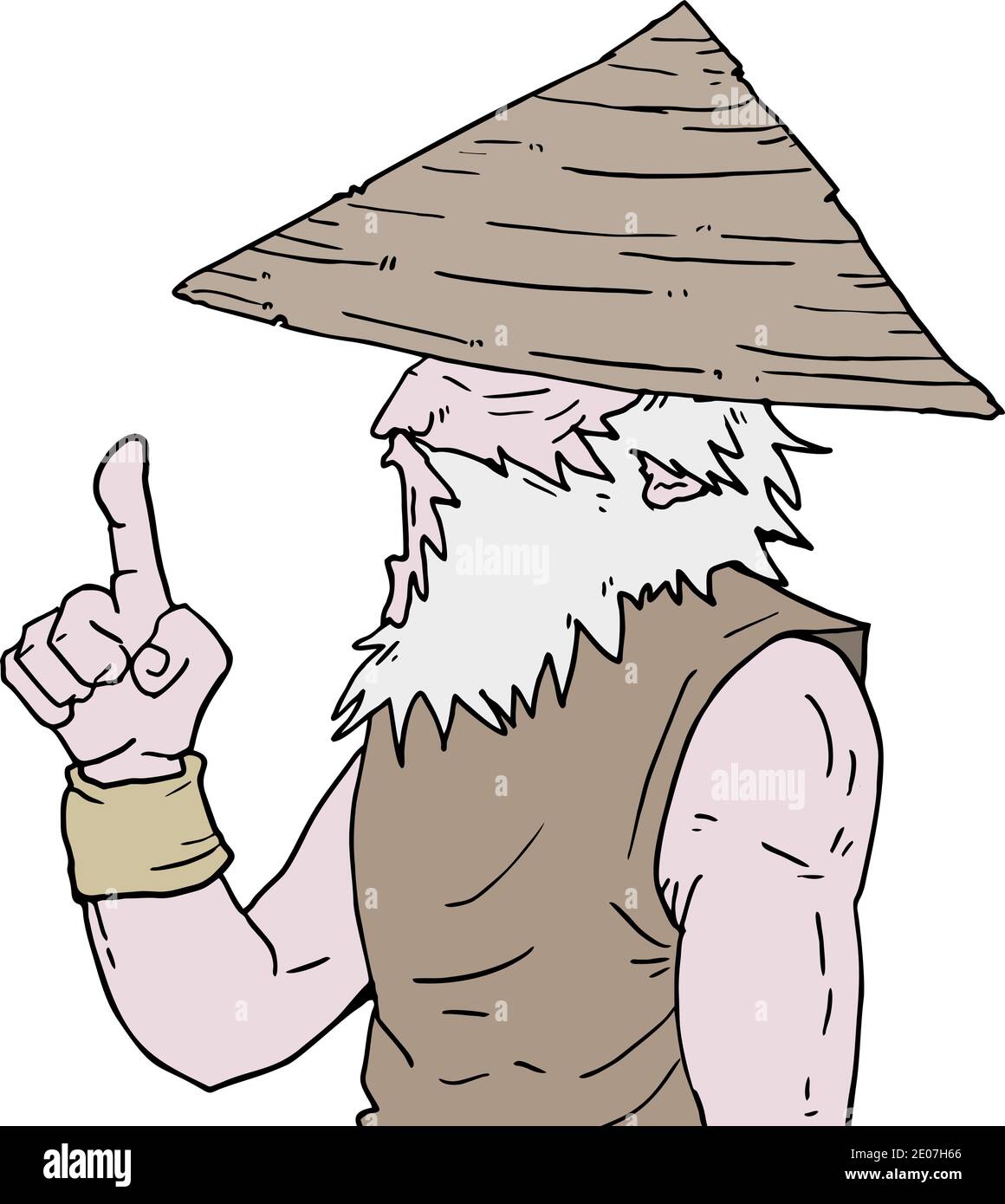 Oriental man talking Stock Vector
