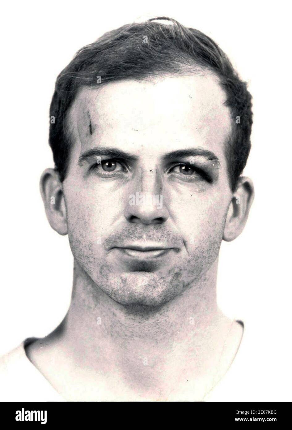 Lee Harvey Oswald arrest card 1963-crop. Stock Photo