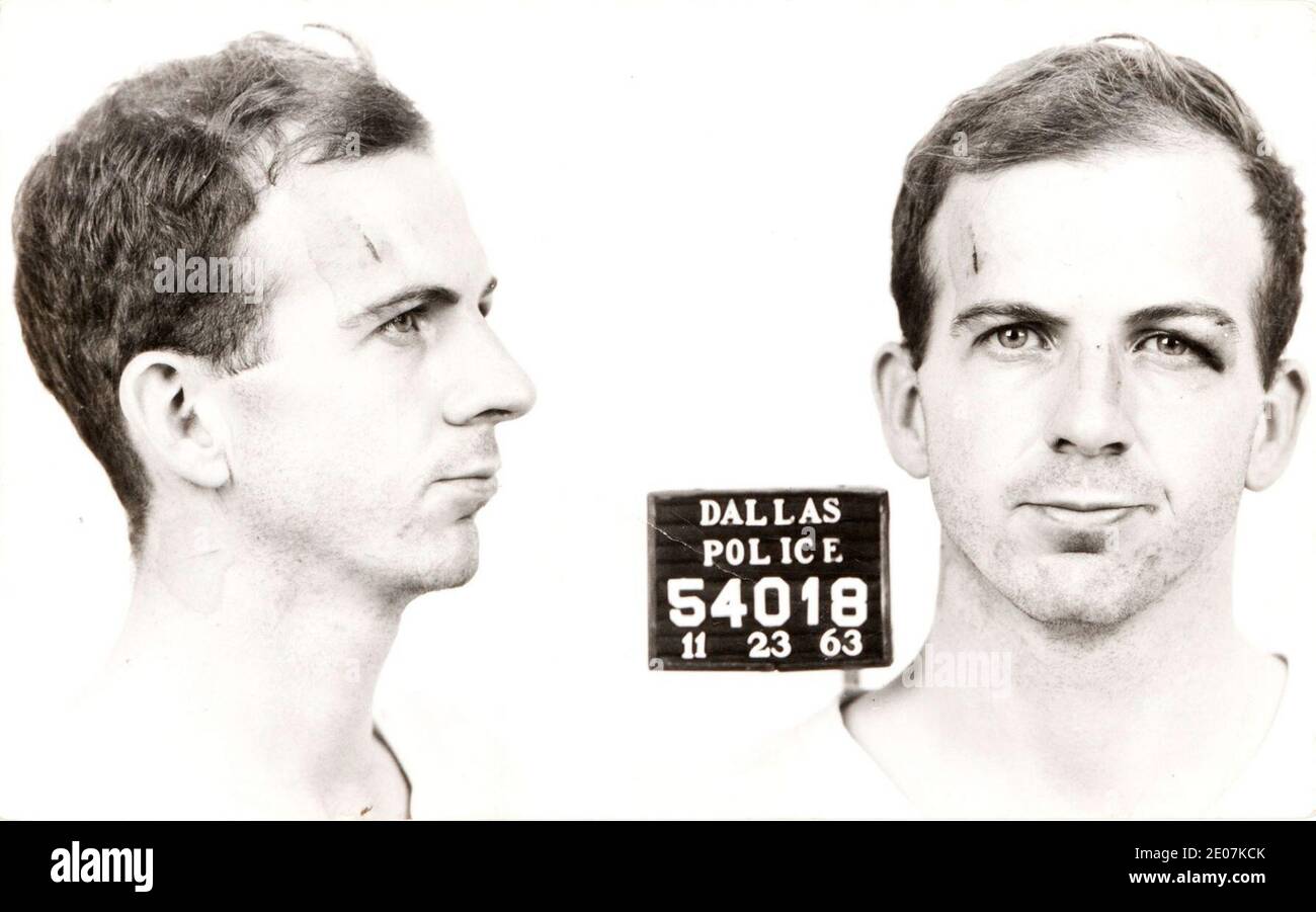 Lee Harvey Oswald arrest card 1963. Stock Photo
