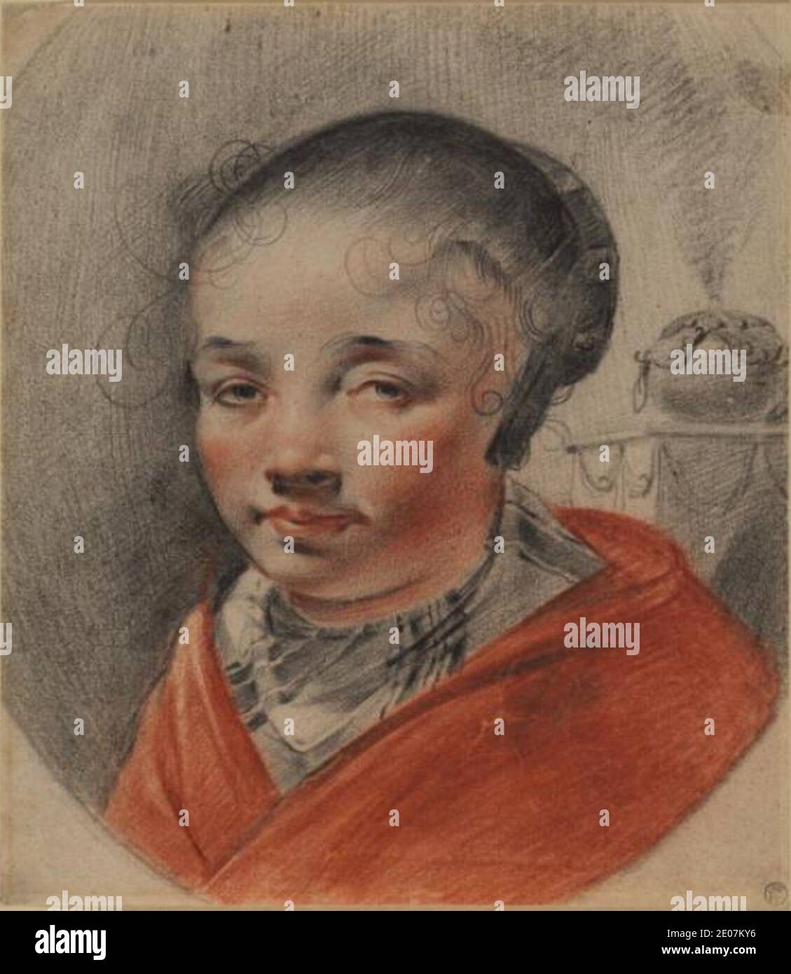 Leendert van der Cooghen - Portrait of a girl. Stock Photo