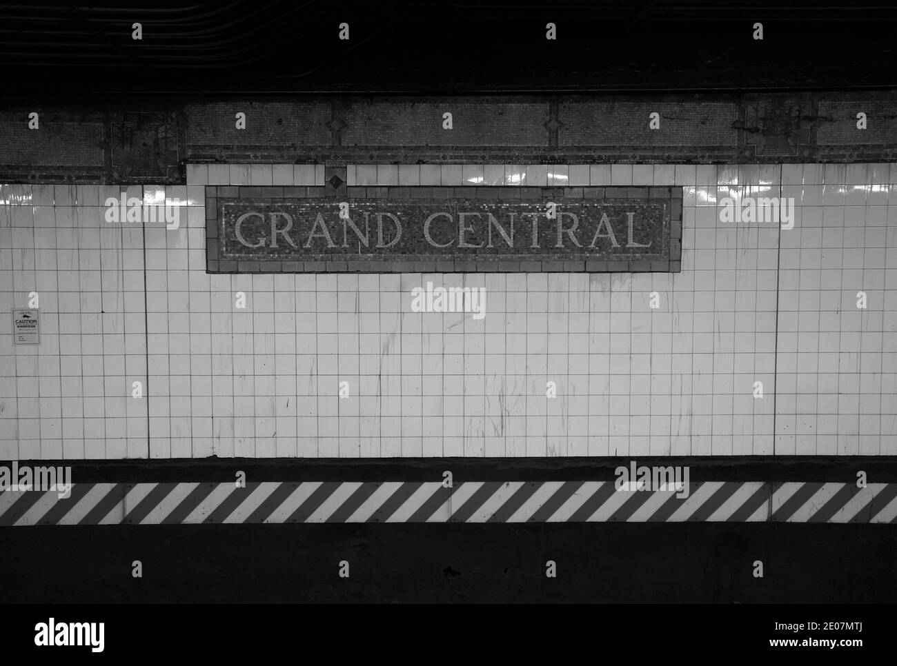 The sign for Grand Central train station, in the underground station of