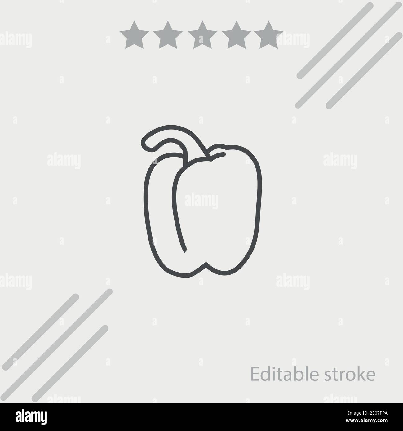 red pepper vector icon modern simple vector illustration Stock Vector ...
