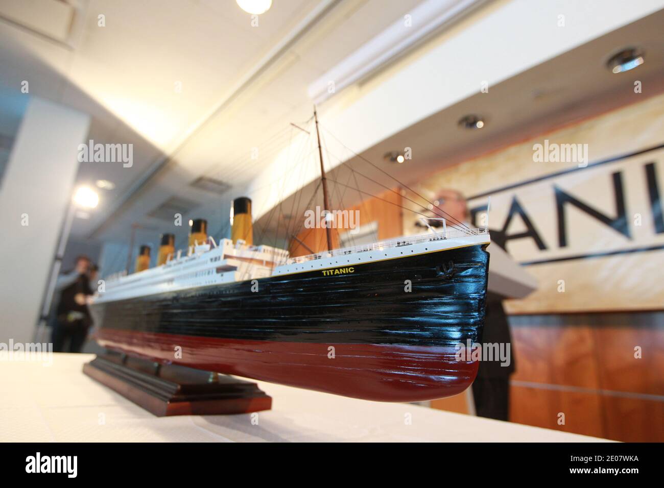 Presentation of artifacts that were recovered from the wreck site of