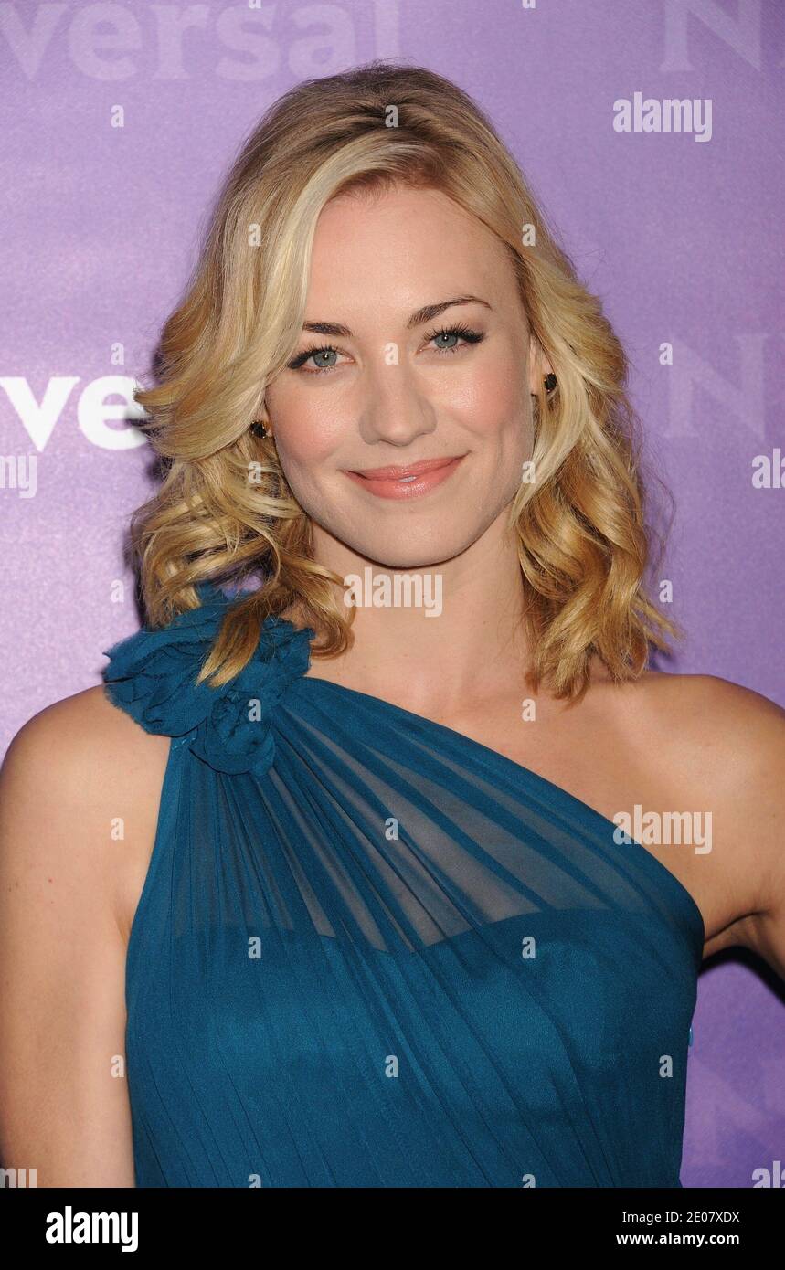 Yvonne Strahovski attending the 'NBC Universal Winter TCA Press Tour ...