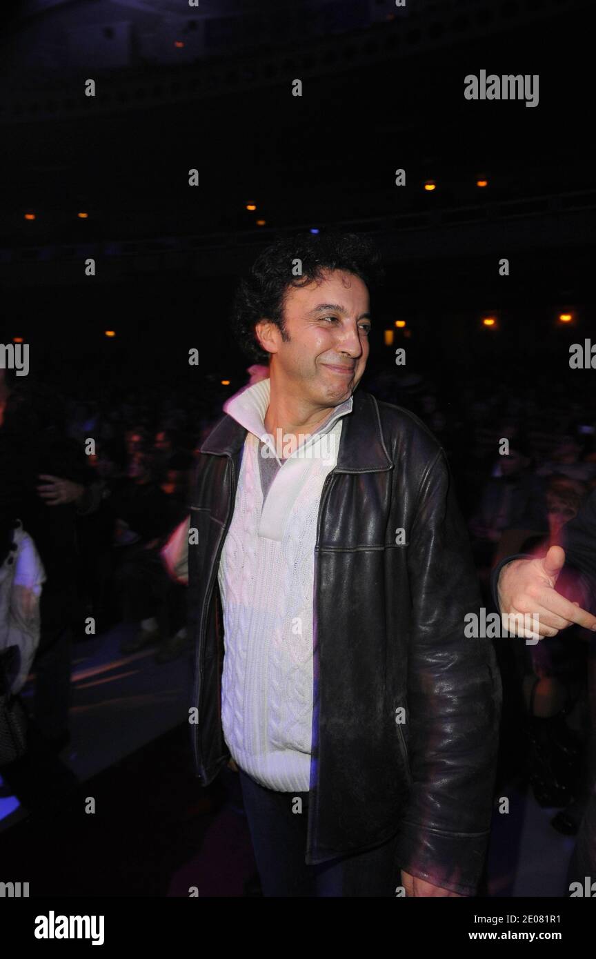 Director Ismael Ferrouki attends 'El Gusto' chaabi music concert at the 'Grand Rex' theatre on January 9 and 10, 2012. 'El Gusto' used to be an orchestra playing in Algeria in the 1950s, and got reunited recently after a documentary movie on them. Photo by Ammar Abd Rabbo/ABACAPRESS.COM Stock Photo