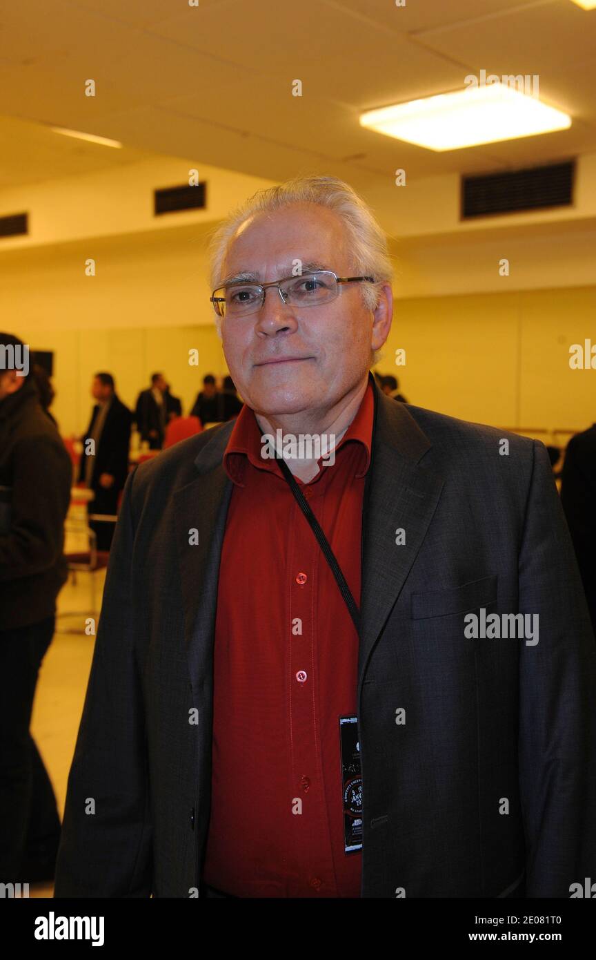 Albert Algoud attends 'El Gusto' chaabi music concert at the 'Grand Rex' theatre on January 9 and 10, 2012. 'El Gusto' used to be an orchestra playing in Algeria in the 1950s, and got reunited recently after a documentary movie on them. Photo by Ammar Abd Rabbo/ABACAPRESS.COM Stock Photo