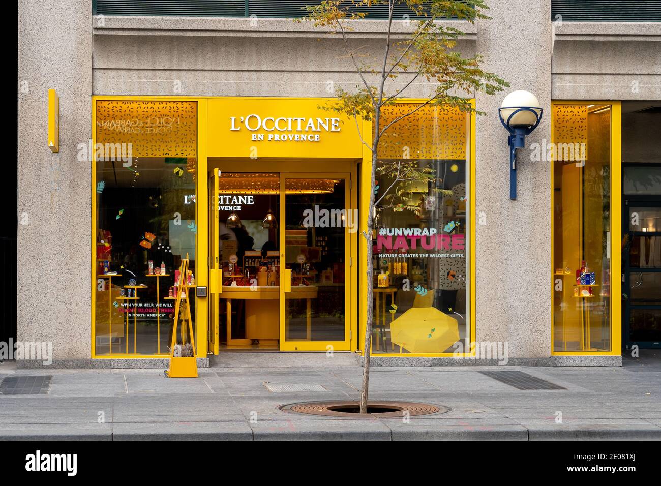 Toronto, Canada - October 24, 2019: The L'occitane store in Toronto, Canada. Stock Photo