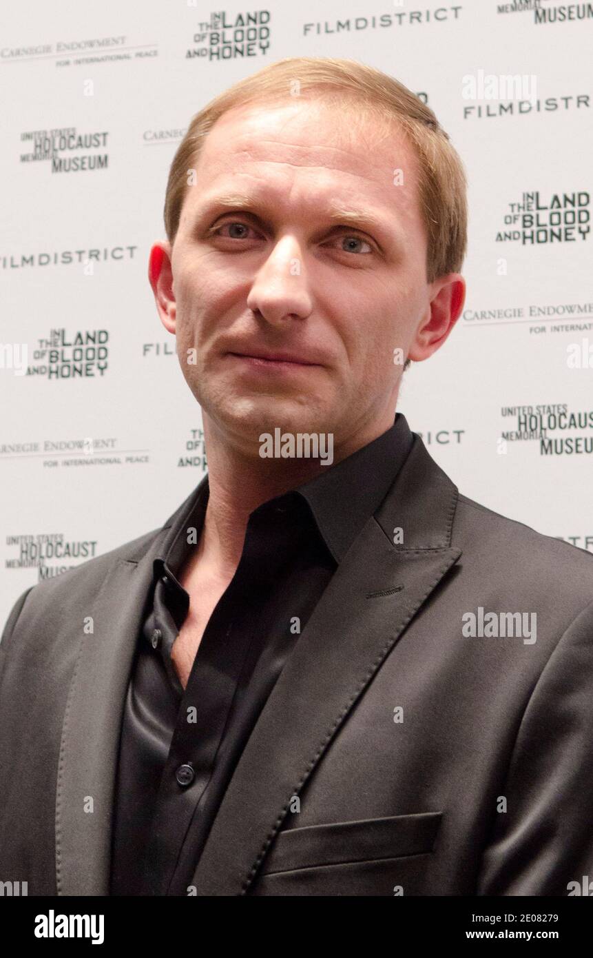 Goran Kosti poses on the red carpet during 'In The Land of Blood and ...