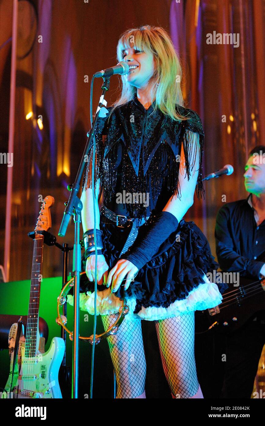 Nadeah Miranda performing during the 2012 Pirelli Calendar party held at Opera Garnier restaurant, in Paris, France, on january 12, 2012. Photo by Alban Wyters/ABACAPRESS.COM Stock Photo