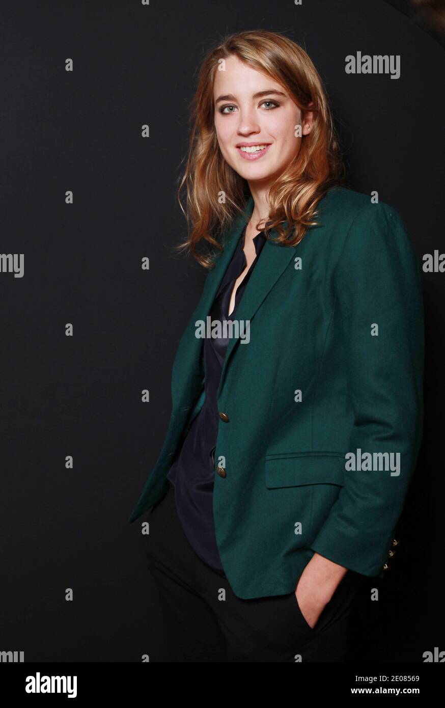 EXCLUSIVE. Adele Haenel poses for our photographer during the 17th ...