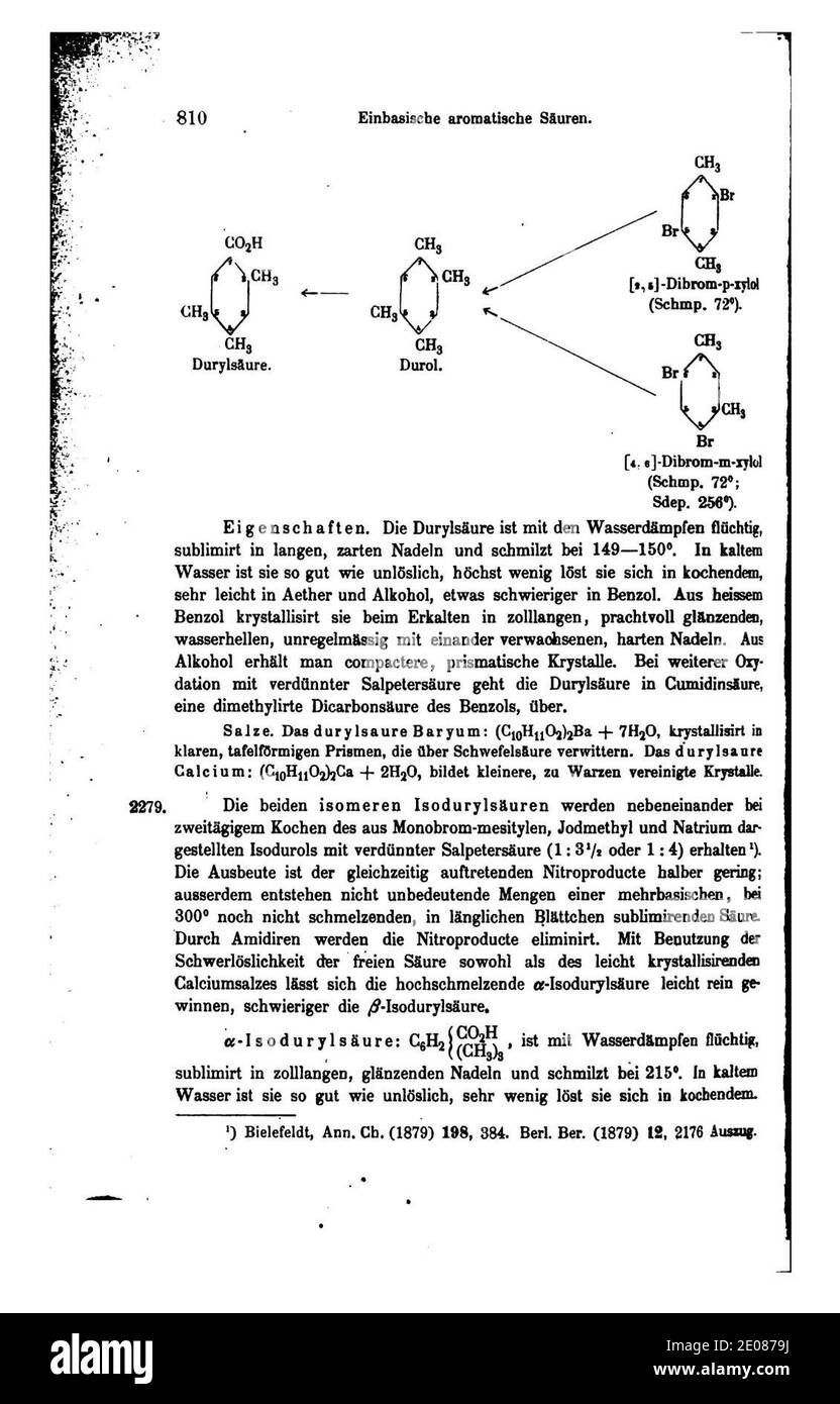 Lehrbuch der organischen Chemie (Kekule) III 810. Stock Photo
