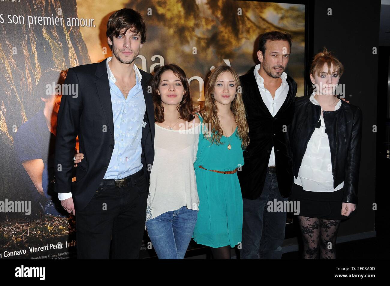 Martin Cannavo Esther Comar Lilly Fleur Pointeaux Vincent Perez And Lolita Chammah Attending The Premiere Of Ma Premiere Fois Held At Ugc Cine Cite Bercy Cinema In Paris France On January 17 12