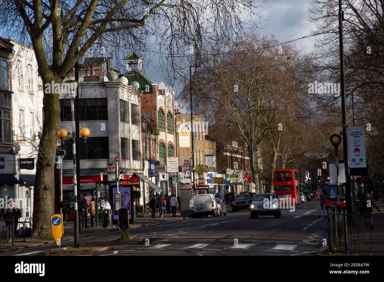 Tier 4, covid-19 in London Chiswick High road, West London UK Stock Photo