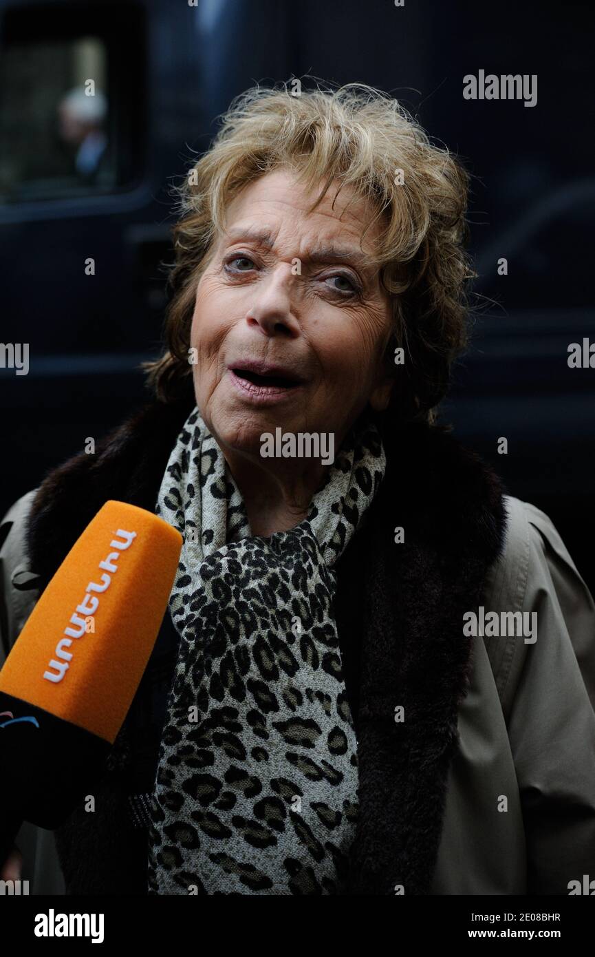 Marthe Mercadier Attending The Funeral Mass For French Actress Rosy Varte At Armenian Church Rue Jean Goujon In Paris France On January 19 2012 Photo By Alban Wyters Abacapress Com Stock Photo Alamy