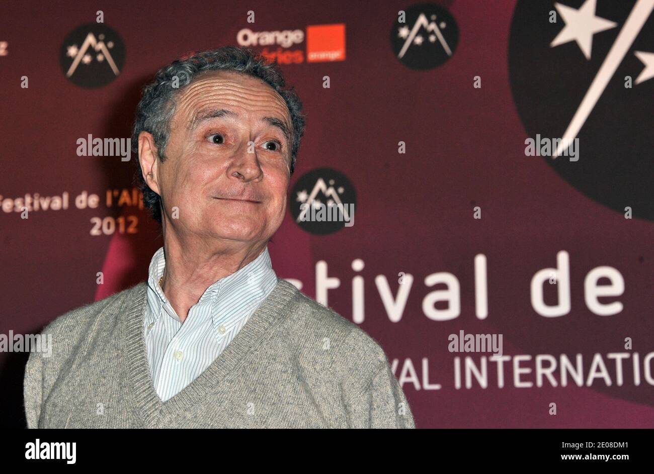 Daniel Prevost posing during the 15th Alpe d'Huez Comedy Film Festival held at l'Alpe d'Huez, France, on January 20, 2012. Photo by Charriau-Marechal/ABACAPRESS.COM Stock Photo