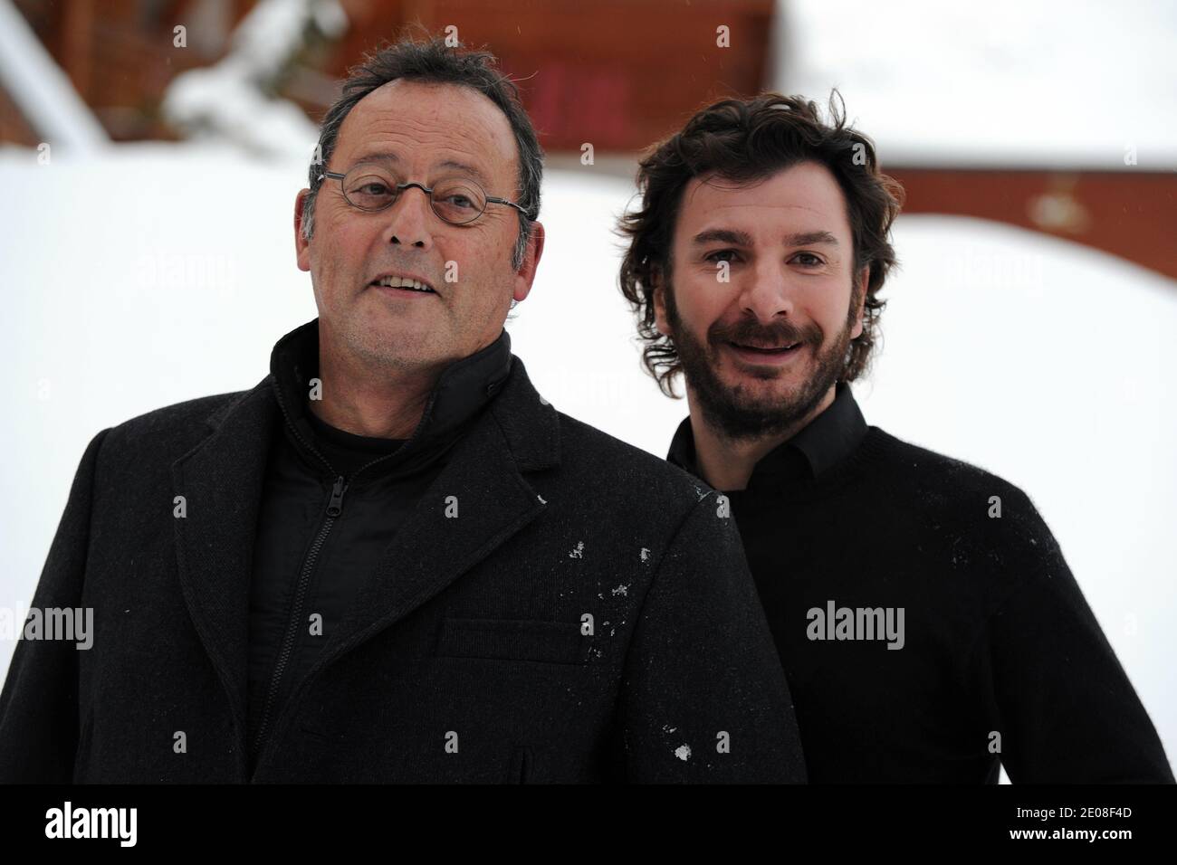 Jean Reno and Michael Youn during the 'Comme un chef' photocall at the 15th  Alpe d'